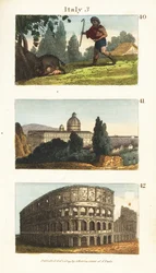 Historisk utsikt över Italien