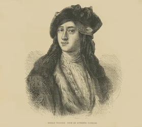 Horatio Walpole från ett autentiskt porträtt (gravyr)