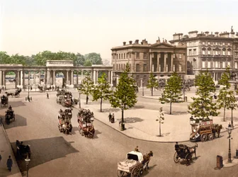 Hyde Park, London (handfärgat foto)