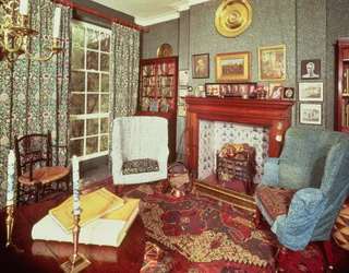 Interiör av No.8 Hammersmith Terrace, byggd ca 1735