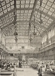 Interior of the House of Commons, fra 