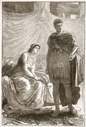Intervju mellan Octavianus och Cleopatra