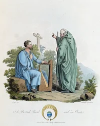 Irish and Bard - i "" kelter och goter, seder hos invånarna på de brittiska öarna i början av 600-talet och de gotiska nationerna på västkusten av Östersjön", av S.R. Meyrick och Ch. Smed