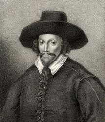 John Holles, graverad av Bocquet, illustration från 