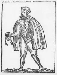 John Selman, cutpurse (träsnitt)