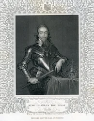 Kung Karl den Förste, graverad av H. Robinson efter Van Dyck, 1800-talet
