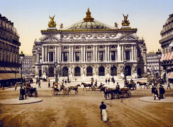 Lopera, Paris (handfärgat foto)