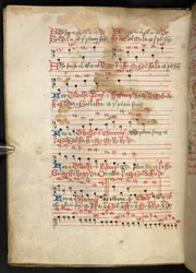 Lansdowne 763, f.112v, En volym ganska skriven på veläng på 1400-talet, och innehåller gamla och mycket intressanta avhandlingar om musik av olika författare.
