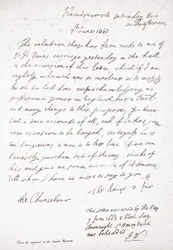 Brev från Charles II till kanslern Lord Clarendon, 7 juni 1662