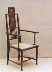 Liberty & Co. stol (satinwood)