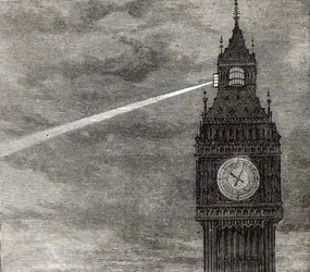 Light on the Clock Tower, Houses of Parliament från The Illustrated London News, 16 augusti 1873