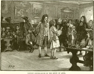 London Coffee-House under Annes regeringstid
