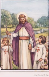 Loving Shepherd of thy Sheep, illustration från The Childrens Book of Hymns, 1929