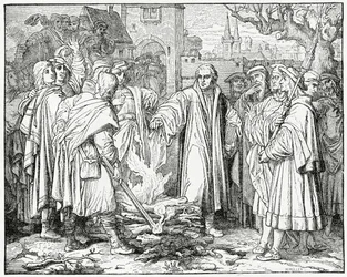 Luther bränner påvens tjur 1520, 1882