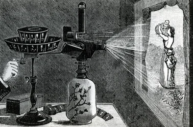 Magic Lantern projicerar en moderscen