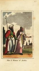 Man och kvinna i Arabien