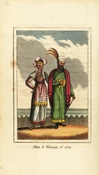 Man och kvinna från Goa, Indien