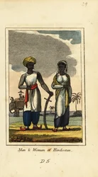 Man och kvinna från Hindostan eller Hindustan