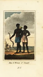 Man och kvinna i Senegal