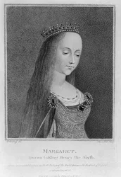 Margareta av Anjou, efter en forntida bild i samlingen av den höge ärade Earl of Oxford, 1792