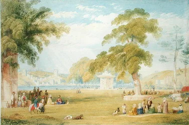 Meadows of the Sweet Waters of Asia (akvarell på papper)
