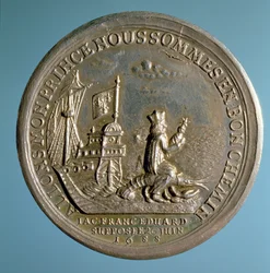 Medalj till minne av prins James födelse (1688-1766), 1688