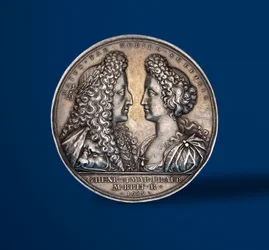 Medalj till minne av Vilhelm och Marias kröning, 1689 (framsidan av 419668)