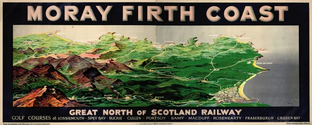 Moray Firth Coast, affisch som annonserar GNSR
