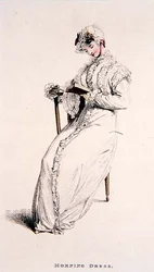 Morgonklänning, september 1811, från Ackermanns 