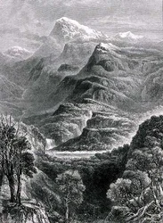 Mount Kosciuszko, New South Wales, Australien, från "Australian Pictures", pub. av The Religious Tract Society