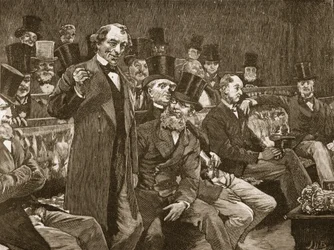 Mr Disraeli berättar för underhuset om sin historia om "torr champagne