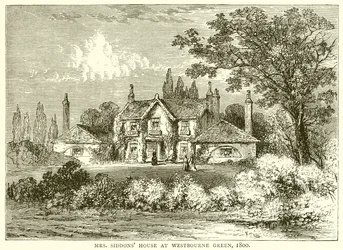 Mrs. Siddons hus i Westbourne Green, 1800