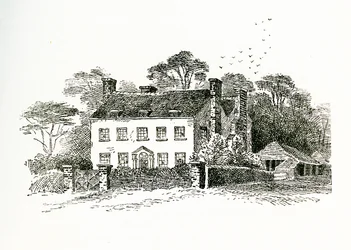 Fru Snookes hus i Ringmer, Sussex, England, 1733