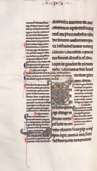 Ms.27, f.132v: Sida från en blankad kopia av Nya testamentet