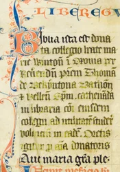 Ms4 f1r, Bibel (penna & bläck och tempera på veläng)