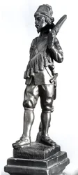 Musketör, 1638 (snidat trä)