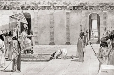 Nabonidus, kung av Babylonien, från Hutchinsons History of the Nations, publicerad 1915