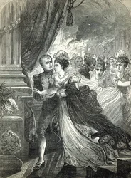 Napoleon och Marie-Louise flydde från elden vid balen som hölls den 1 juli 1810 av den österrikiska ambassadören för att hedra det kejserliga parets äktenskap