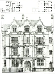 No.70 Ennismore Gardens, South Kensington, från The Building News, 23 juli 1886