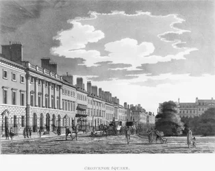 Norra sidan av Grosvenor Square, 1800