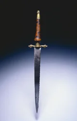 Officerspluggbajonett, c.1690 (stål, mässing och trä)