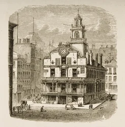 Old State House, Boston, ca 1870, från 