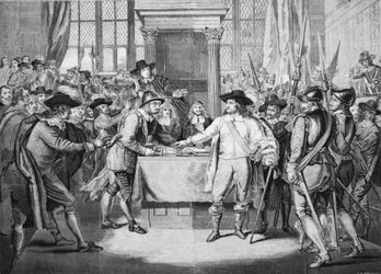 Oliver Cromwell upplöser det långa parlamentet
