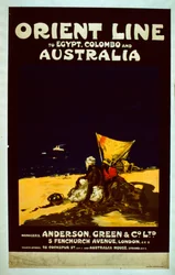 Orient Line affisch, ca 1920