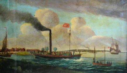 P.S. Royal Charter vid Barton Waterside, ca 1850 (olja på duk)