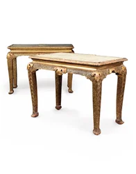 Ett par George II bryggbord, ca 1730-40