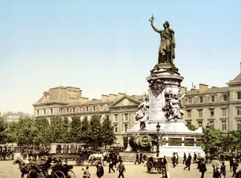 Paris (handfärgat foto)