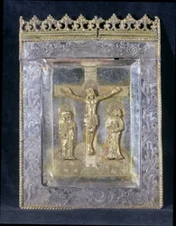 Pax, c.1500 (förgyllt trä)