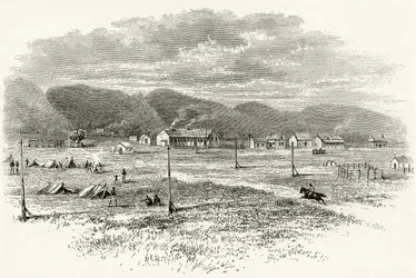 Peake Overland Telegraph Station, South Australia, ca 1880, från 