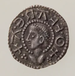 Penny of Offa, kung av Mercia, 757-96 (framsidan) (silver) (för baksidan se 168072)